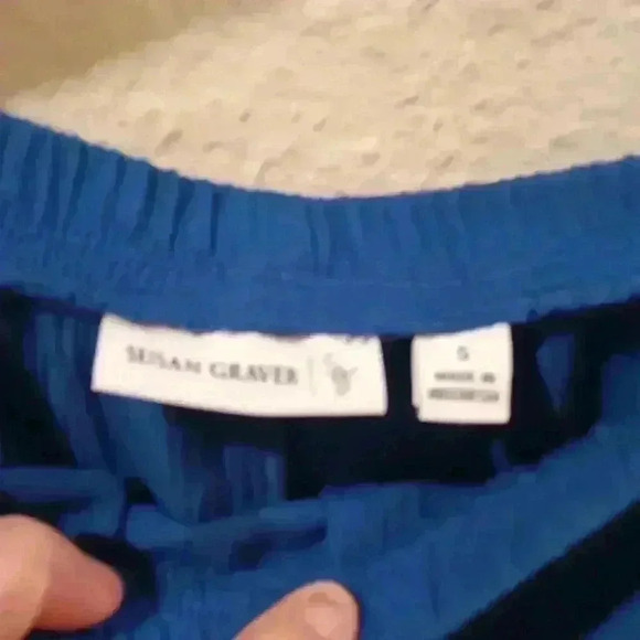Susan Graver blue 💙 stretch skirt size small medium - Picture 4 of 9